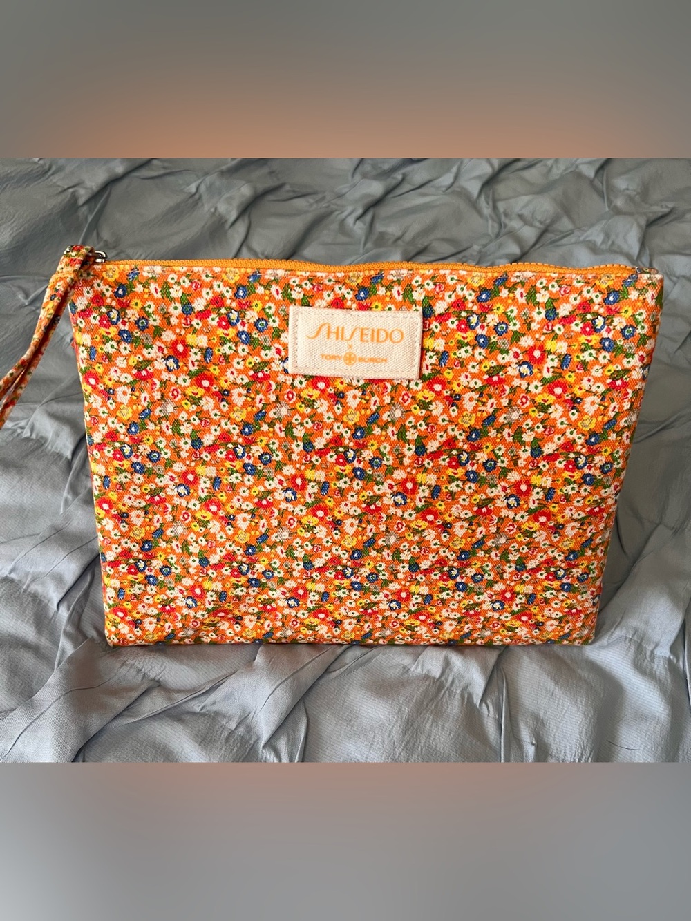 Shiseido X Tory Burch Floral Cosmetic Bag